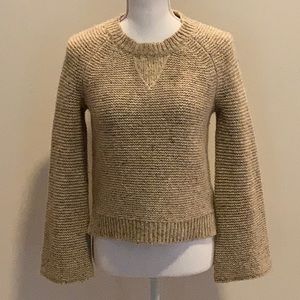 MADEWELL Pullover Donegal Sweater with Bell sleeves
